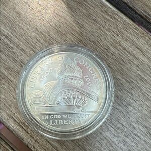 Library of Congress Commemorative Silver Coin